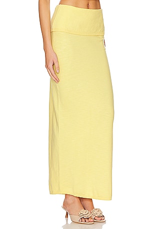 Lovers and Friends Lumielle Maxi Skirt in Yellow