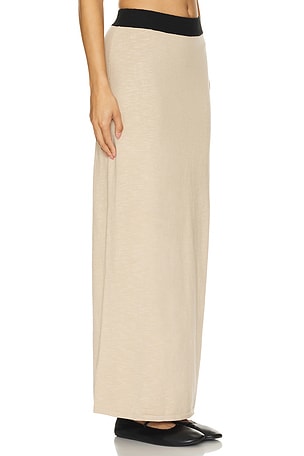 Lovers and Friends Tammy Maxi Skirt in Beige