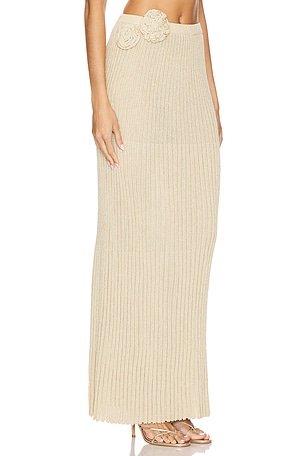 Lovers and Friends Josephine Maxi Skirt in Beige