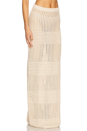 Lovers and Friends Aneta Maxi Skirt in Beige