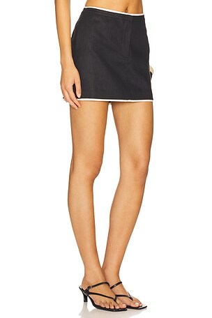 Lovers and Friends Miles Mini Skirt in Black