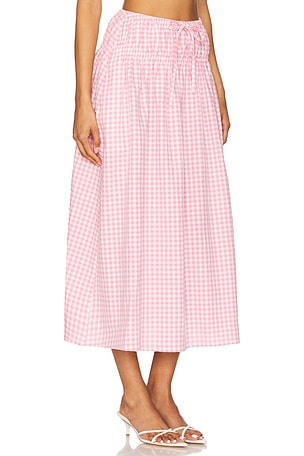 Lovers and Friends Aimee Maxi Skirt in Pink
