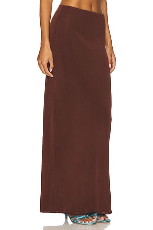 Lovers and Friends Elsy Maxi Skirt in Brown. Size XXS. Also