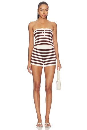 Pamelah Stripe Romper Lovers and Friends