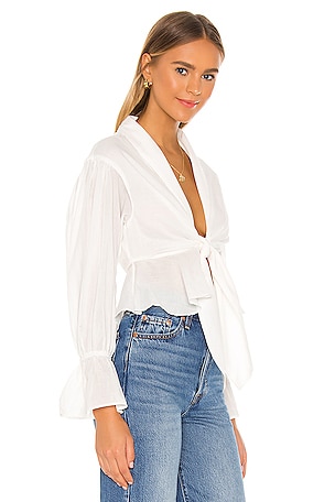 Lovers and Friends Ash Top in White