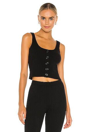 Lovers and Friends Mariposa Tank in Black