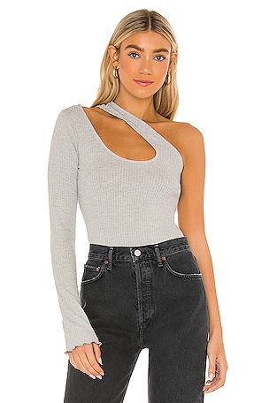 One Sleeve Cutout Top Lovers and Friends