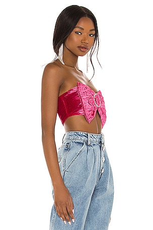 Lovers and Friends Kimora Top in Fuchsia