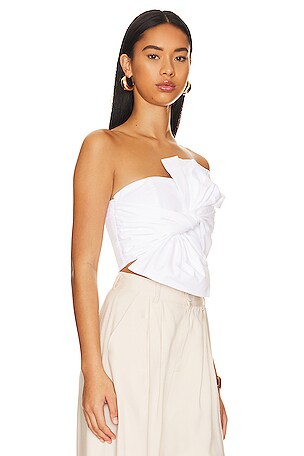 Lovers and Friends Rosalind Crop Top in White