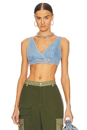 Shae Denim Bralette Top Lovers and Friends