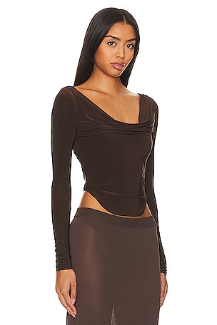Lovers and Friends Xander Top in Chocolate
