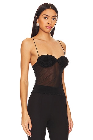 Lovers and Friends Lovers and friends steph sheer top en color negro talla XL en Negro - Black