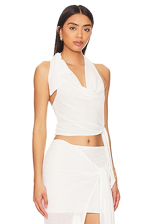 Lovers and Friends Marci Top in White