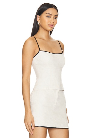 Lovers and Friends x Maggie MacDonald Miles Top in Neutral