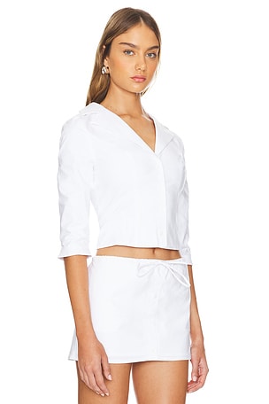 Lovers and Friends Pacey Top in White