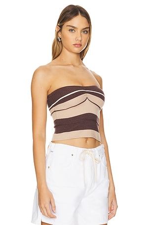 Lovers and Friends Venerdi Tube Top in Brown