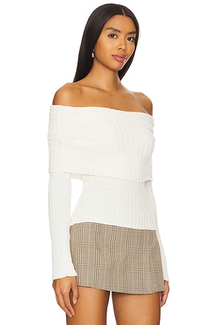 Lovers and Friends Sade Knit Top in Ivory