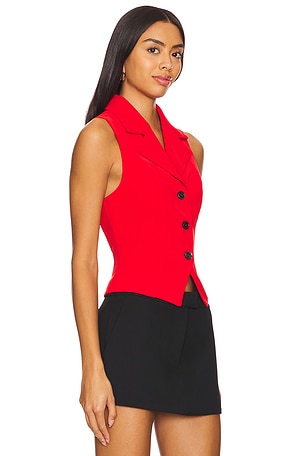 Lovers and Friends Elena Vest Top in Red