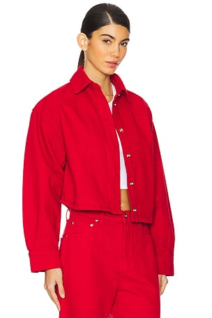 Lovers and Friends Shorty Boxy Shirt in Red