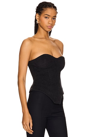 Lovers and Friends Madi Top in Charcoal