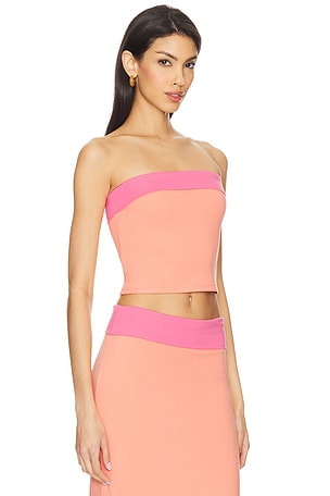 Lovers and Friends Tulip Top in Peach