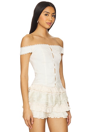 Lovers and Friends Kitty Top in Ivory