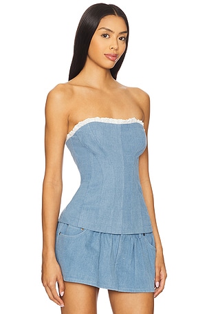 Lovers and Friends Charlette Top in Blue