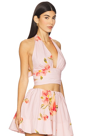 Lovers and Friends Petal Top in Blush