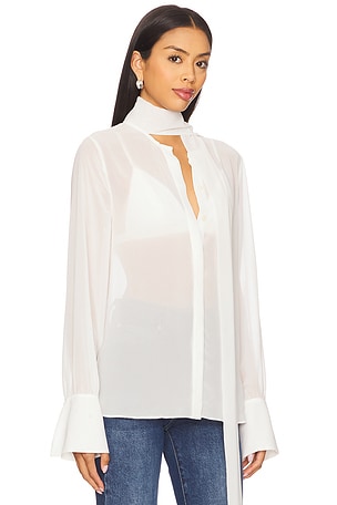 Lovers and Friends Michelle Sheer Top in White