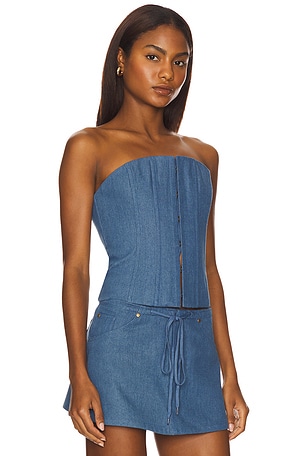 Lovers and Friends Bridgit Top in Blue