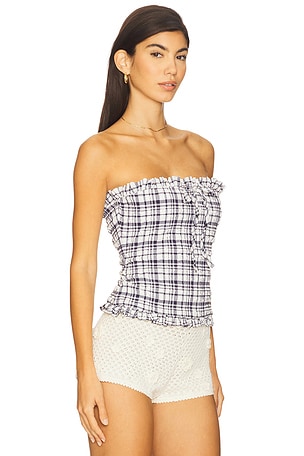 Lovers and Friends Katrina Top in Navy. Size XXS. Also