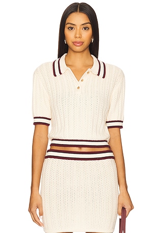 Remy Pointelle Polo Top Lovers and Friends