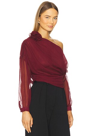 Lovers and Friends Asha Top in Burgundy
