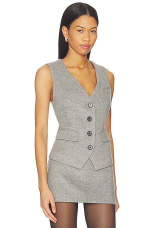 Lovers and Friends Evie Top in Grey