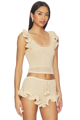 Lovers and Friends Emiko Sweater Vest in Taupe