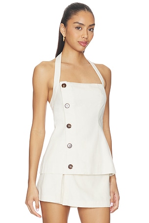 Lovers and Friends Paulina Top in Beige. Size XXS. Also