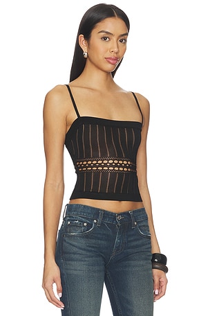 Lovers and Friends Francie Knit Tank in Black