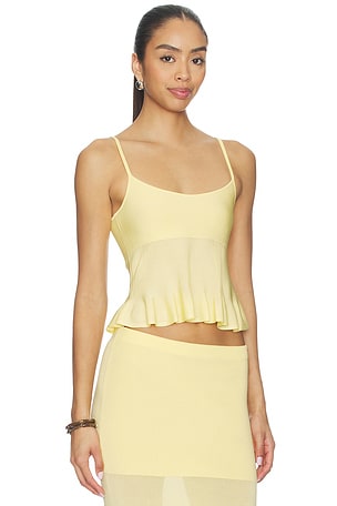 Lovers and Friends Delia Knit Tank in Lemon