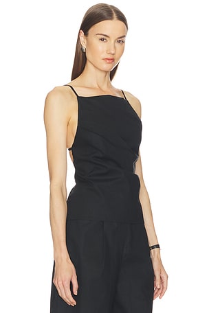 Lovers and Friends Linen Pamela Top in Black