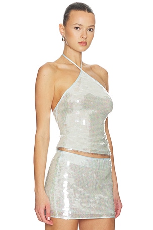 Lovers and Friends Mollie Top in Baby Blue. Size XXS. Also