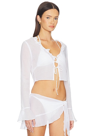 Lovers and Friends Pacifica Top in White. Size XXS. Also