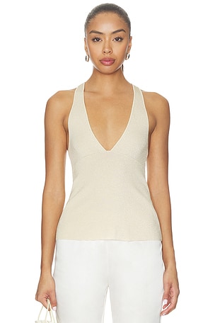Rosanna Metallic V Neck Top Lovers and Friends