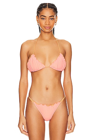 Lumia Triangle Bralette Bikini Top - Summer Nights
