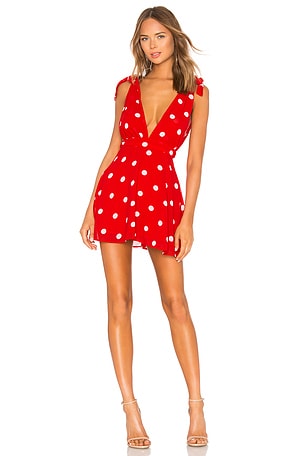 Revolve polka dot dress shops