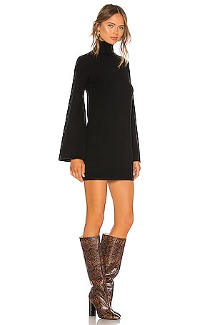 LPA Fallon Sweater Dress in Black