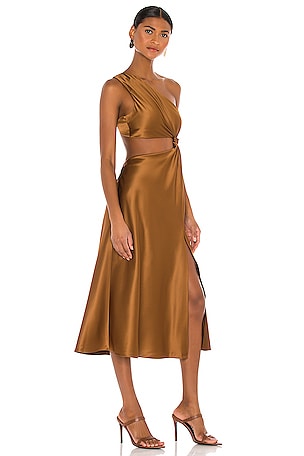 LPA Imani Dress in Chocolate