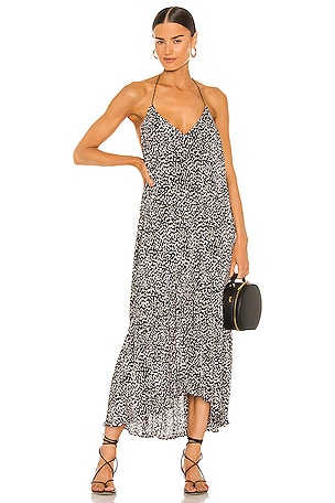 Twelfth Street By Cynthia Vincent Wrap Tie Halter Maxi Dress in