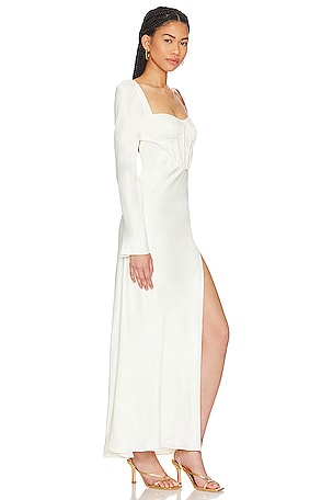 LPA Iris Corset Maxi Dress in Ivory