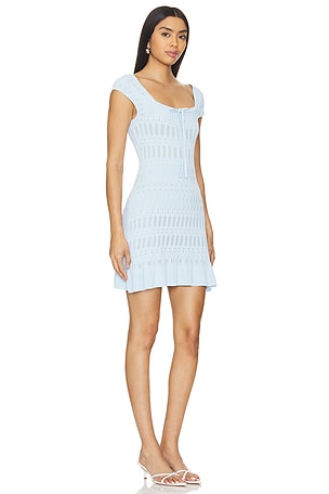 LPA Neve Mini Dress in Baby Blue