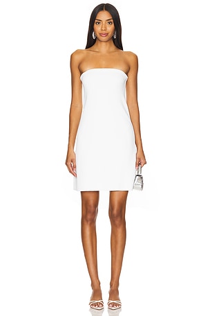 LPA Adrianna Knit Mini Dress in White